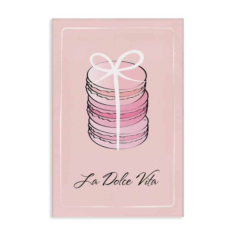 Stupell Life Is Beautiful French Dessert Canvas Wall Art Design By Martina Pavlova - 30 x 45