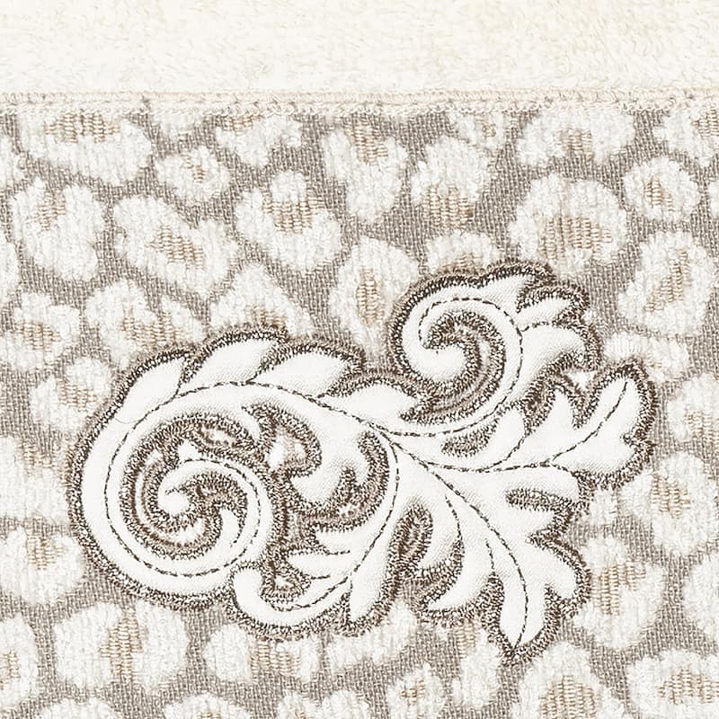 Authentic Hotel and Spa 100% Turkish Cotton April Embellished Hand Towel