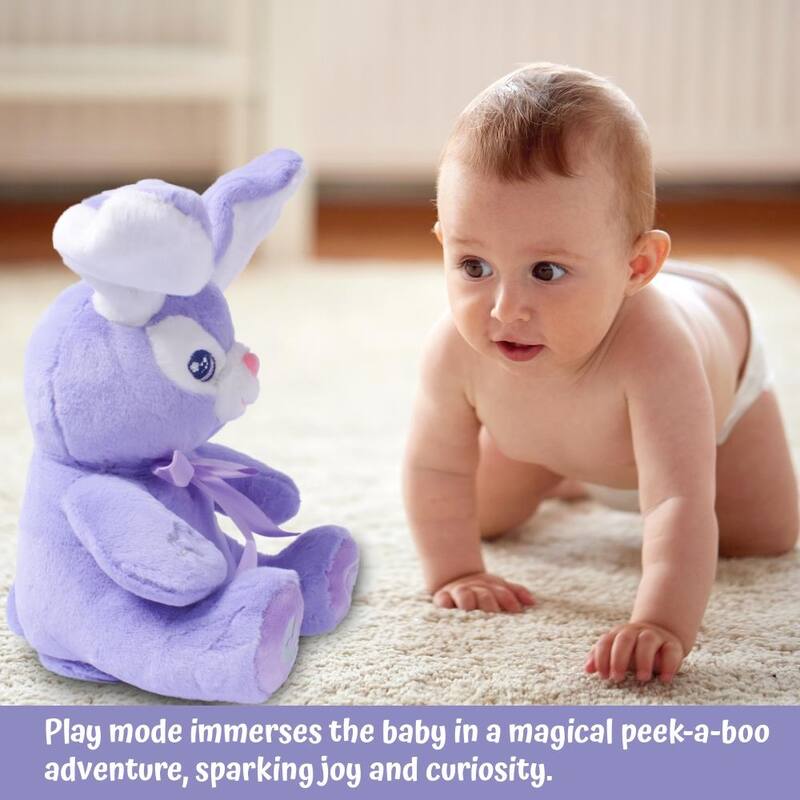 Dimple Bella Interactive Bunny - Animated Singing & Peek-a-Boo Plush Toy for Babies and Toddlers, Ages 0 and Up