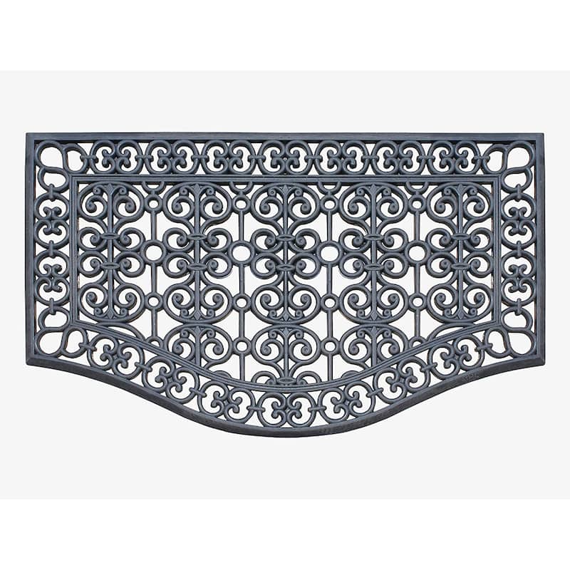 A1HC Large Outdoor Floor Door Mat, Natural Rubber Grill Drainable Design & Anti Fatigue 24"x39" for Indoor Outdoor Use