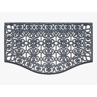 A1HC Large Outdoor Floor Door Mat, Natural Rubber Grill Drainable Design & Anti Fatigue 24"x39" for Indoor Outdoor Use