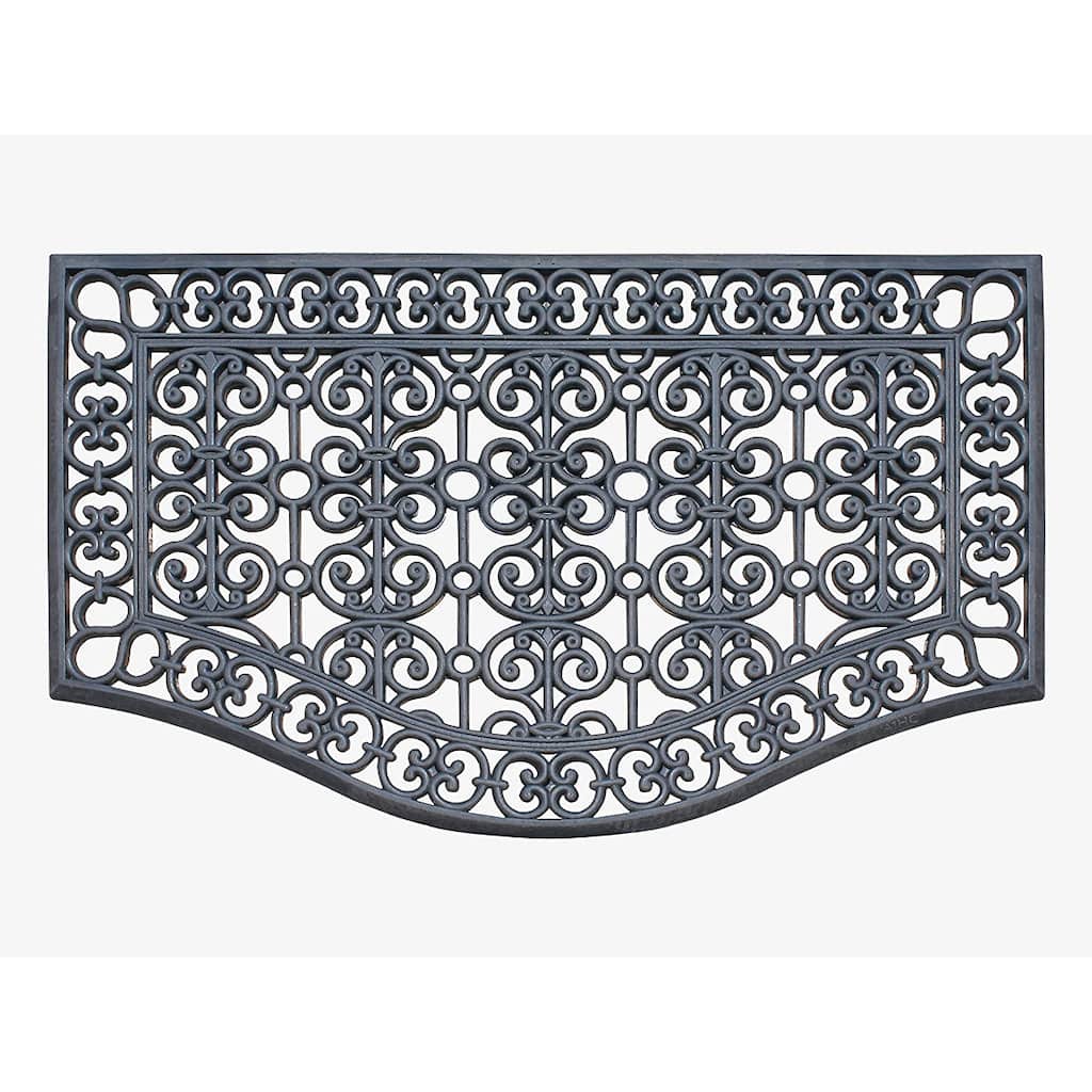 A1HC Large Outdoor Floor Door Mat, Natural Rubber Grill Drainable Design & Anti Fatigue 24"x39" for Indoor Outdoor Use