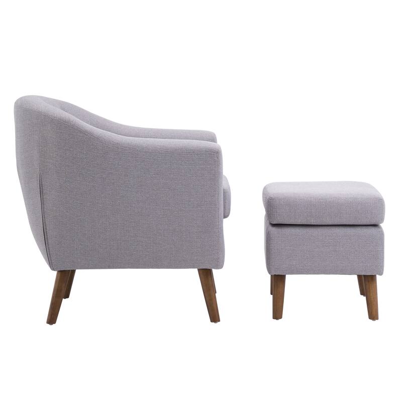 Carson Carrington Junsele Linen Upholstery Club Accent Chair