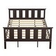 preview thumbnail 13 of 14, Queen Size Classic Modern Design Wood Platform Bed Bed Frame with Footboard and Headboard