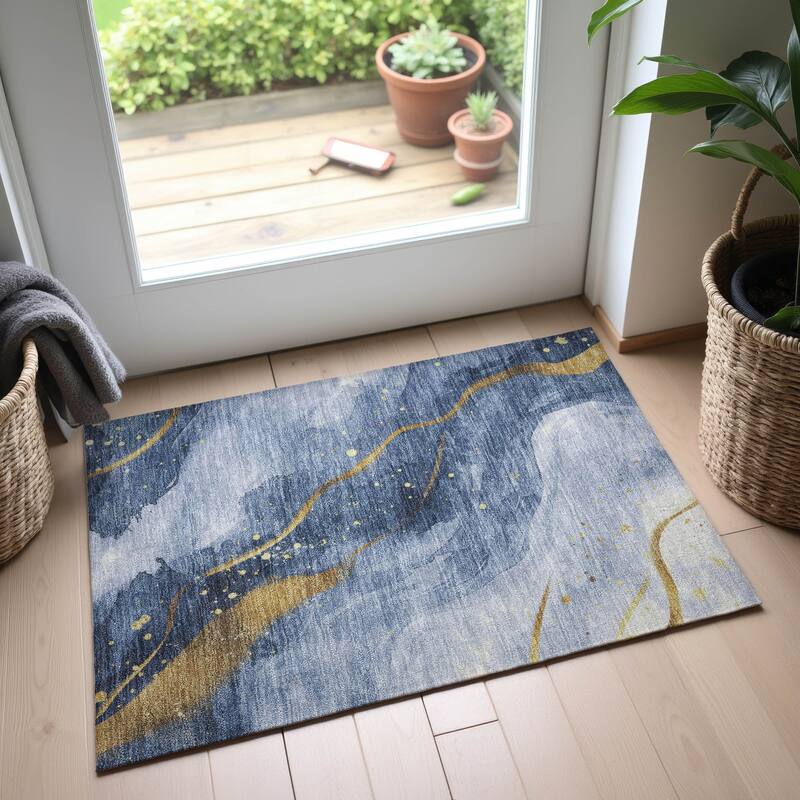 Premium Washable Super Soft Abstract Contemporary Mayfield Rug
