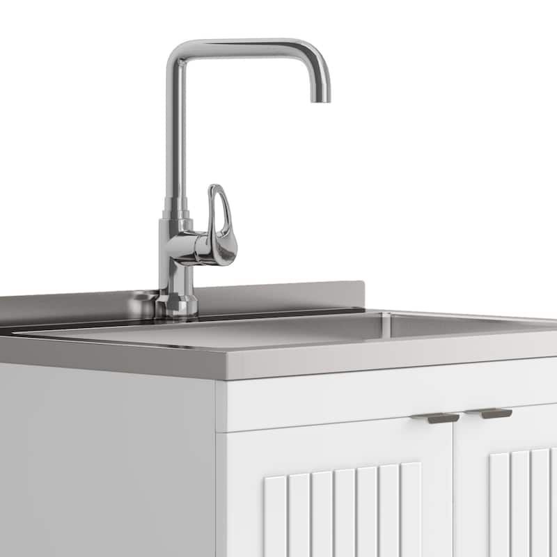 WYNDENHALL Bishop Laundry Cabinet with Faucet and Sink