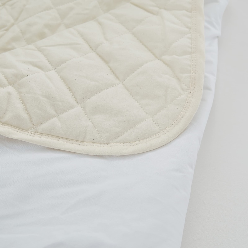 My Baby's First, Quilted Waterproof Bassinet Pad, All Natural Cotton, 15" x 30", 2 Pack