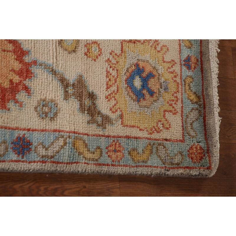Oushak Oriental Area Rug Handmade Wool Carpet - 8'2" x 9'7"