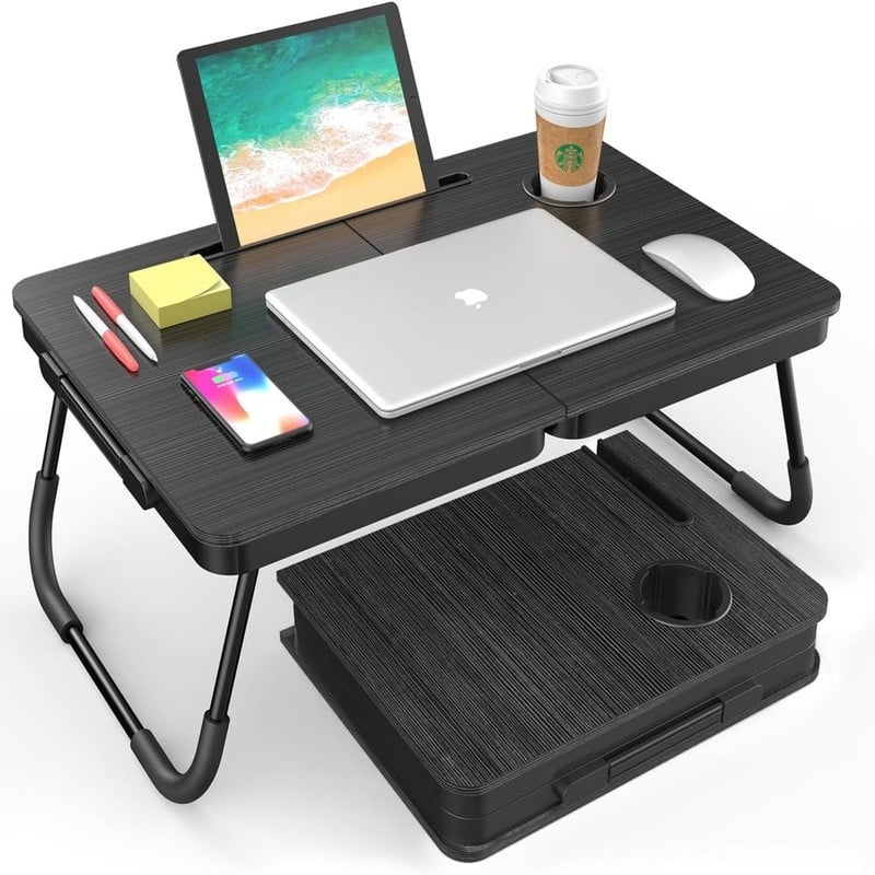 Portable Foldable Laptop Desk - Black