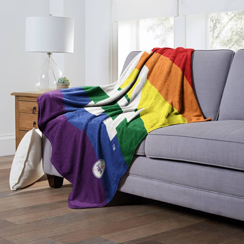 MLB Pride Series Los Angeles Dodgers Silk Touch Throw