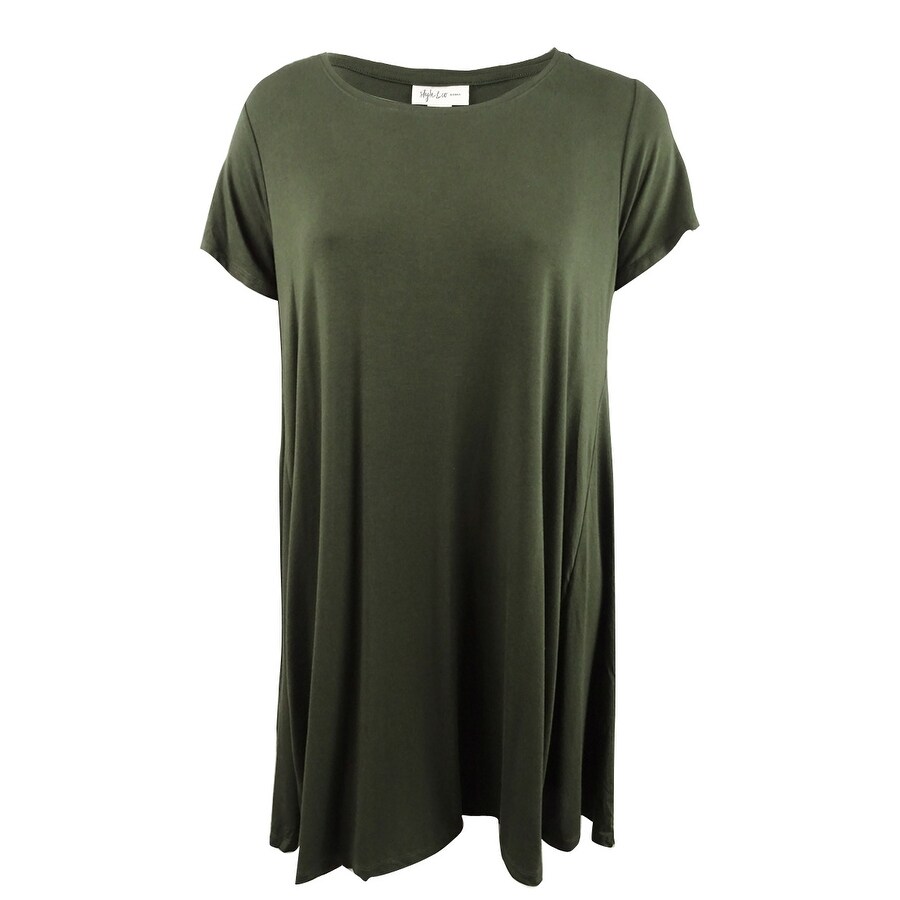 plus size t shirt swing dress