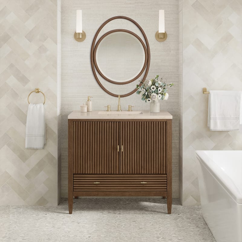 James Martin Vanities 485-V36-3EMR Myrrin 36" Single Basin Wood Vanity