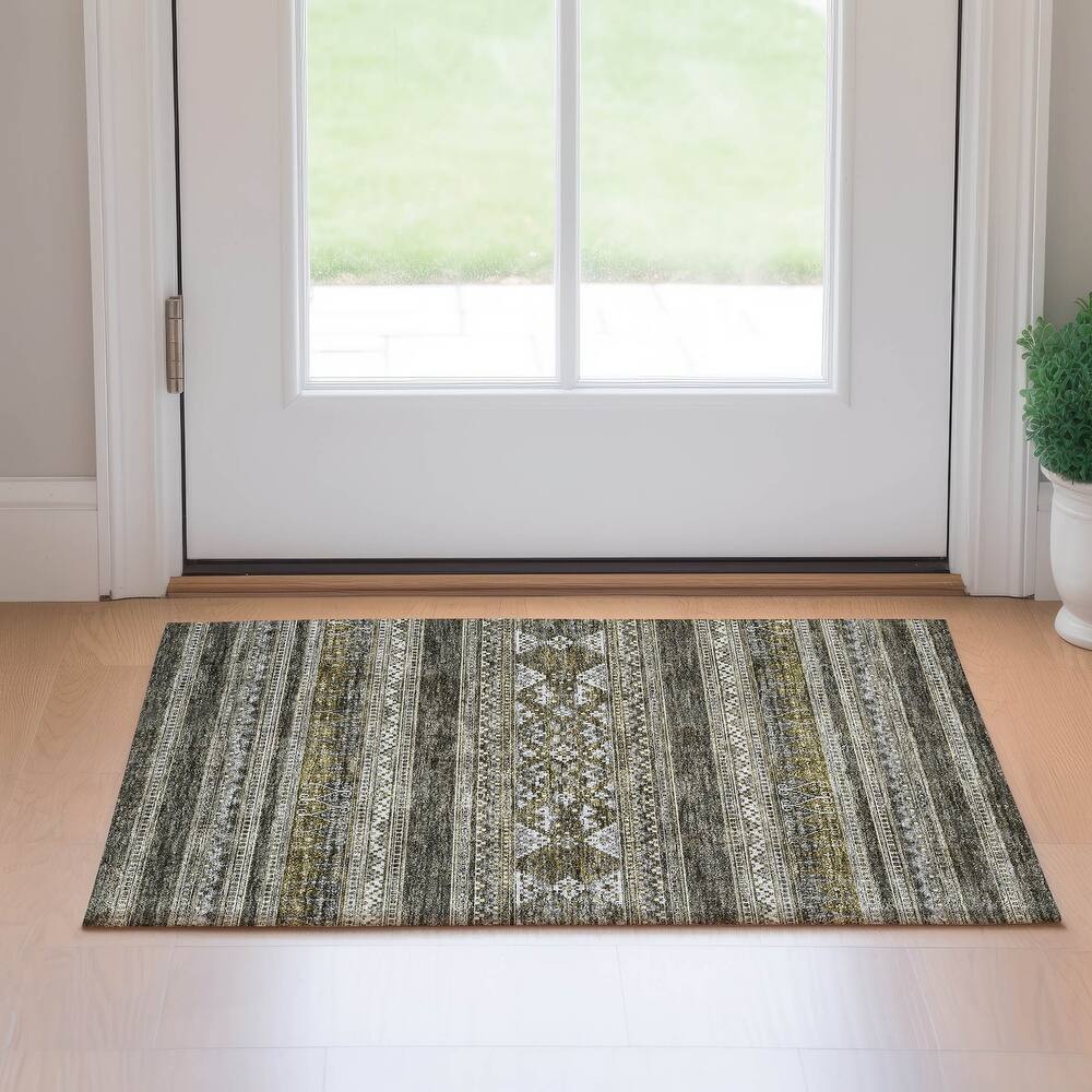 Premium Washable Super Soft Boho Stripe Mayfield Rug