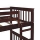 preview thumbnail 16 of 16, American Classic Traditional Style Twin-Over-Twin Bunk Bed with Ladders and Two Storage Drawers