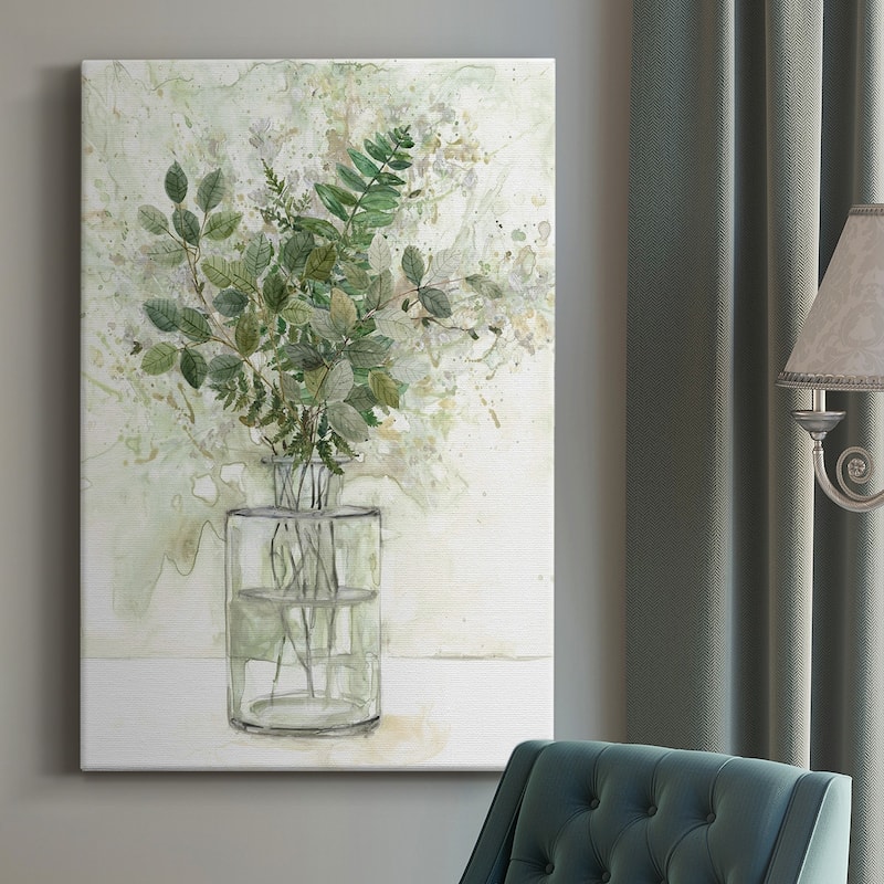 Delicate Greenery I Premium Gallery Wrapped Canvas - Ready to Hang