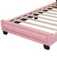 preview thumbnail 8 of 11, Twin Size Upholstered Platform Bed with Headboard