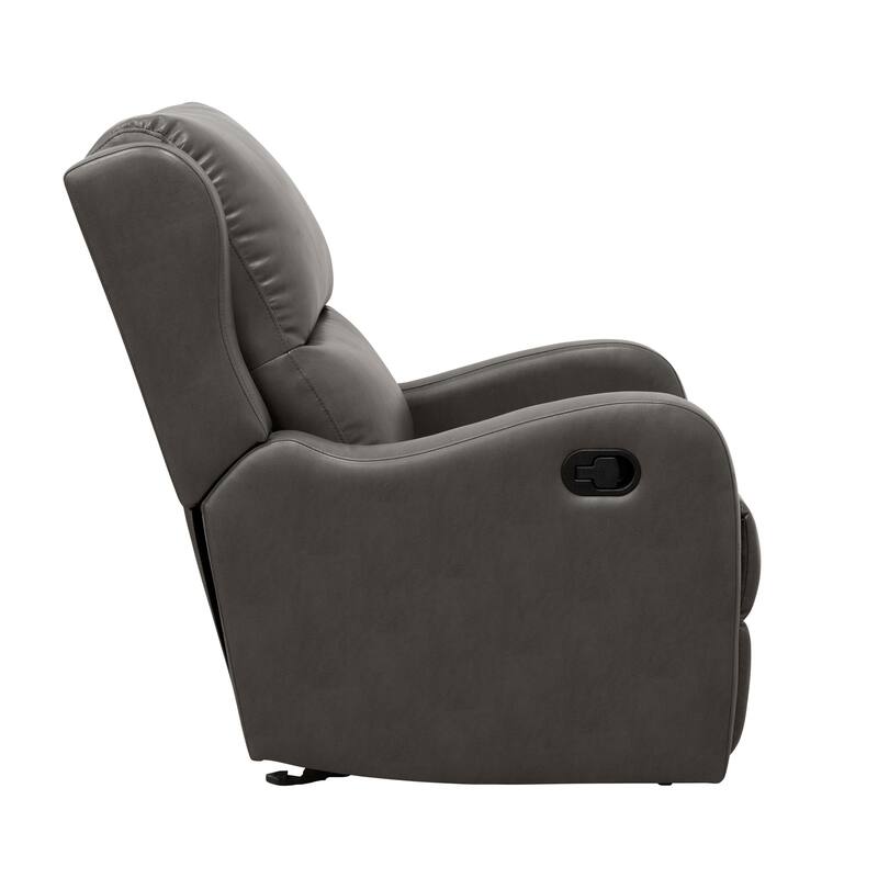 Faux Leather Manual Recliner for Living Room