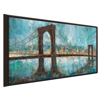 "Manhattan Memories" by Ruane Manning Print on Floating Canvas