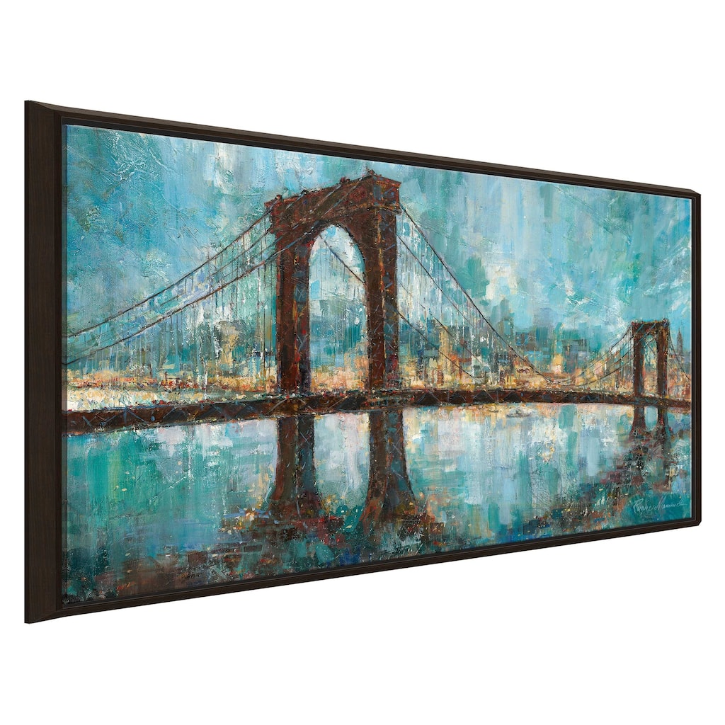 "Manhattan Memories" by Ruane Manning Print on Floating Canvas