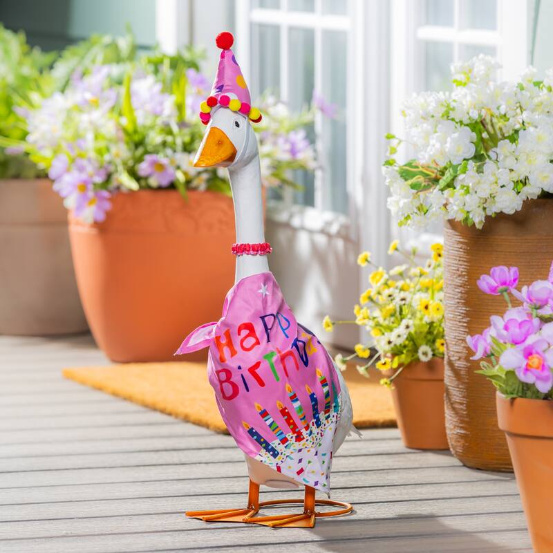 Porch Goose Outfit for Garden Statue