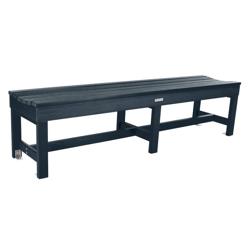 Highwood Commercial Grade Weldon 6ft Backless Picnic Bench - Federal Blue