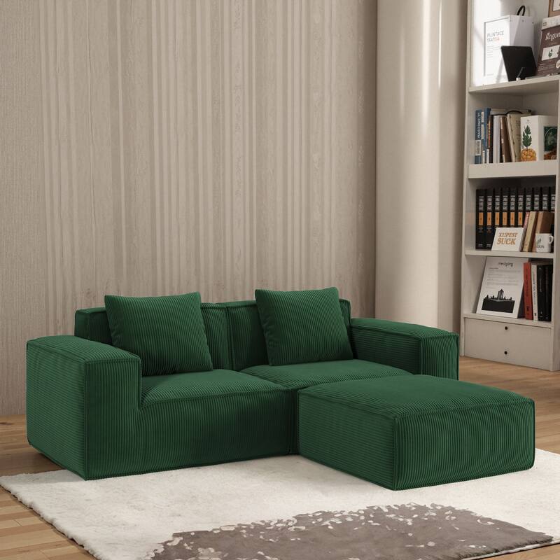 Modular Sofa Can Be Converted Into An Oversized Sofa Bed Free Conversion Sofa Set,Two Person Combination With Footrest