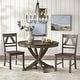 preview thumbnail 2 of 17, Simple Living Vintner Country Style Dining Set 3pc Grey