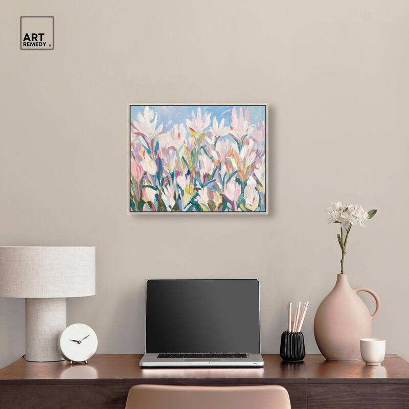 Morning Mist Bloom II Canvas by Art Remedy