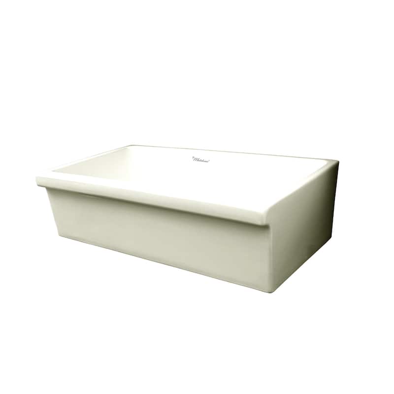 Whitehaus 36" Large Quatro Alcove Reversible Fireclay Farm House Sink