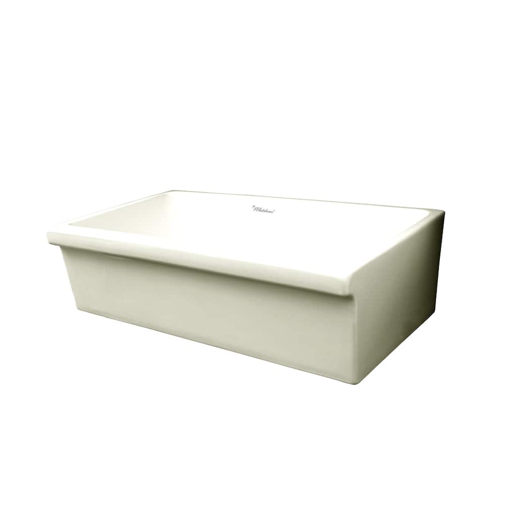 Whitehaus 36" Large Quatro Alcove Reversible Fireclay Farm House Sink