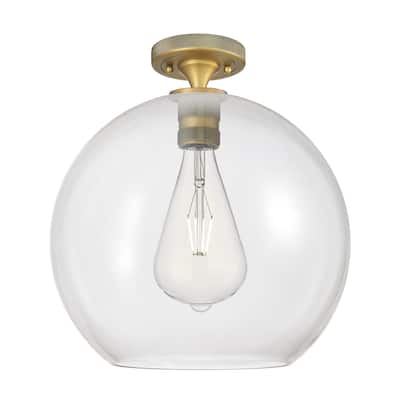 Innovations Lighting 434-1F-10-12 Crown Point Flush Globe Crown Point