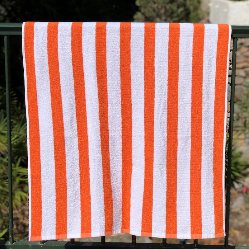 Arkwright Cali Cabana 4-Piece Striped Cotton Beach Towel Set - 30x60