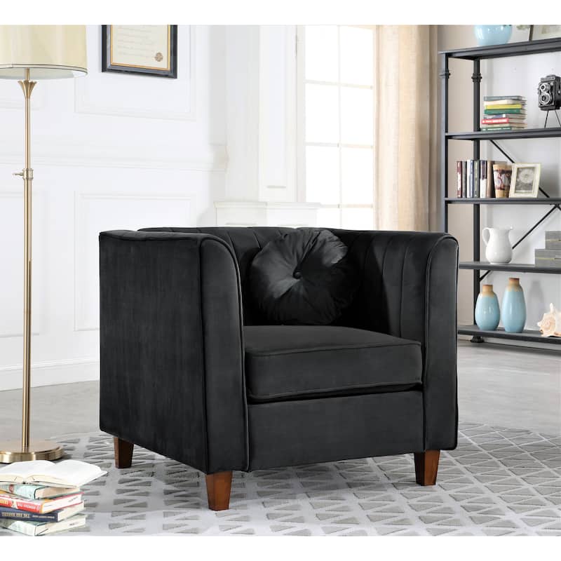 Boton Chesterfield Chair - Black