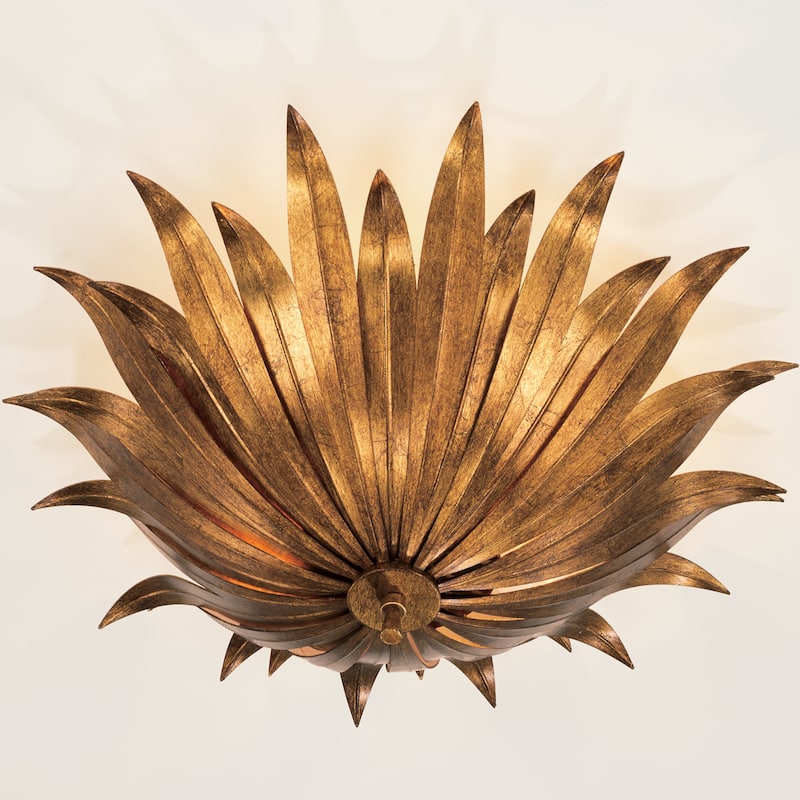 Eden 3-light Convertible Semi-Flush Mount/ Pendant
