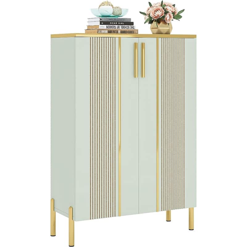 6-Tier Shoe Cabinet with Doors, Entryway Shoe Organizer Cabinet for Entryway