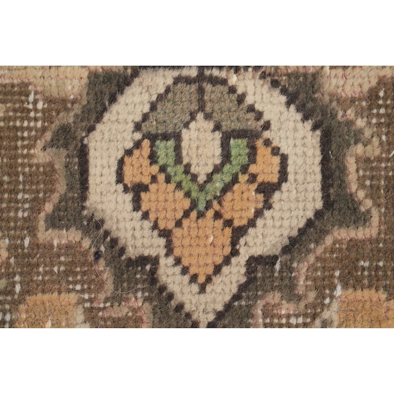 Hand Knotted Oriental 100% Wool Carpet Traditional Floral Oranges & Rust Tabriz Area Rug - 9' 1'' X 6' 3''