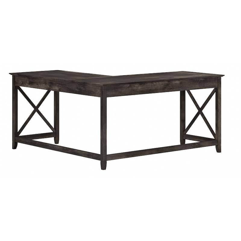 Key West 60W L Shaped Desk for Home Office by Bush Furniture