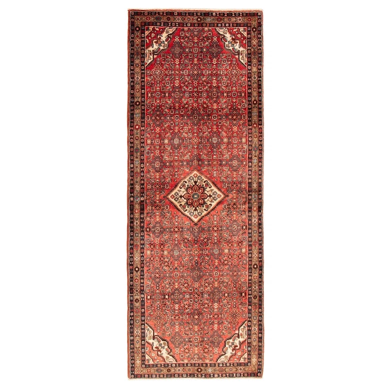 Andelz Red Rug 3'10" x 10'6" - 3'10 x 10'6 - Red - 3'10 x 10'6