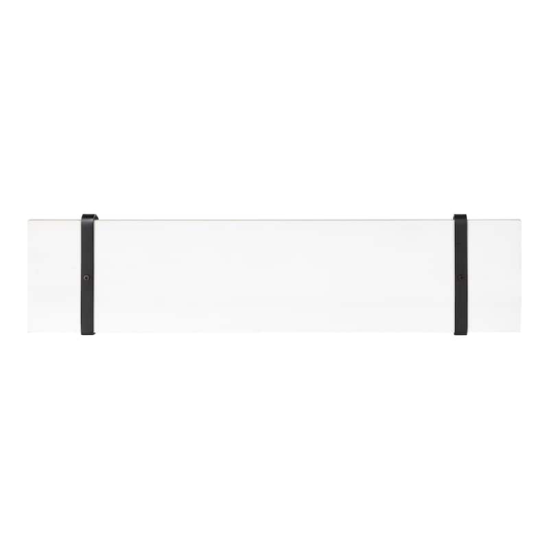 Kate and Laurel Soloman Wood 2 Piece Shelves with Metal Brackets