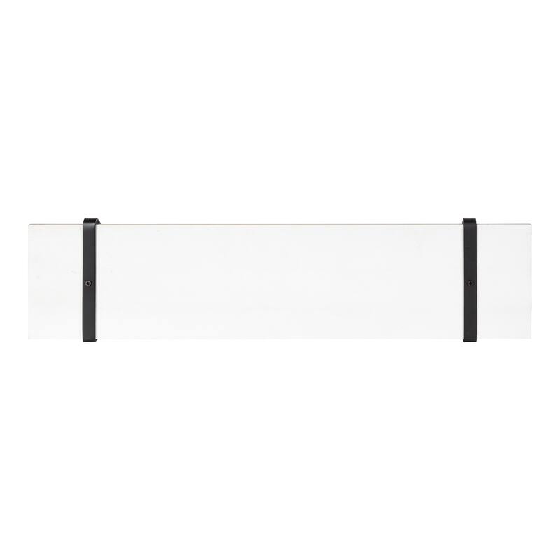 Kate and Laurel Soloman Wood 2 Piece Shelves with Metal Brackets