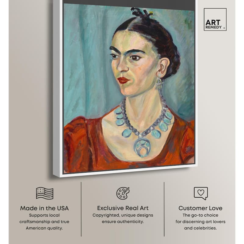 Frida Kahlo by Magda Pach 1933 Canvas by Art Remedy