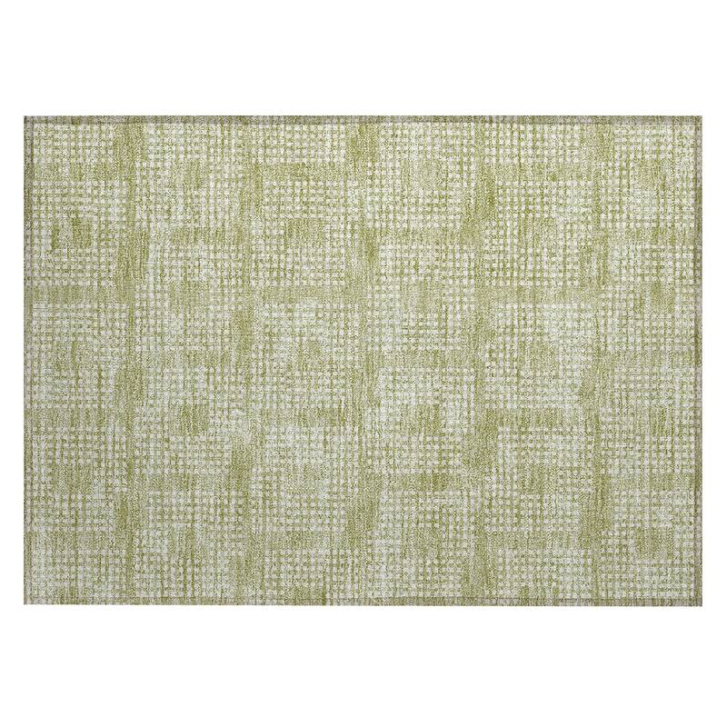 Machine Washable Indoor/ Outdoor Chantille Modern Houndstooth Rug