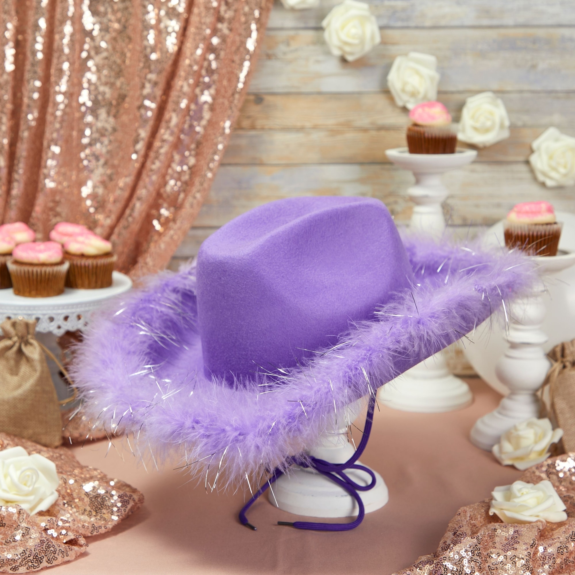Kids purple cowboy hat discount