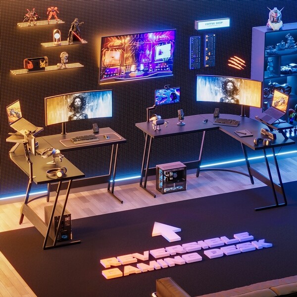 人気 ブランド 服をチェック - 最新トレンドファッション Computer Desk Gaming L-Shaped Homall Corner Office Desk Windowsノート本体
