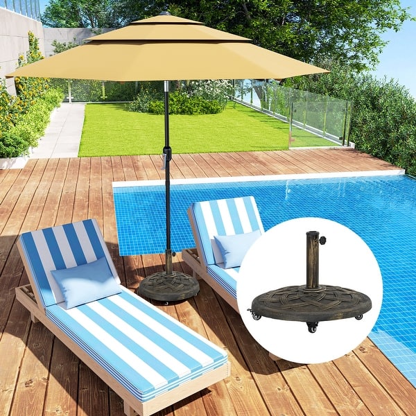 13 patio umbrella cover Veranda Water-Resistant 13 Foot Offset Patio Umbrella Canopy Cover