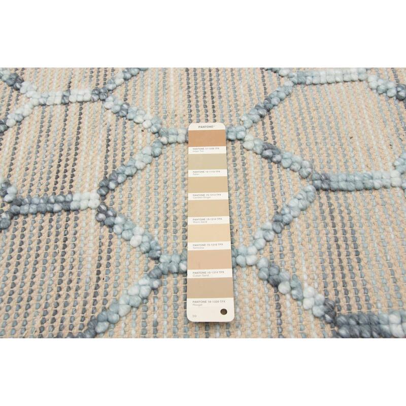 ECARPETGALLERY Braid weave Sienna Tan Wool Rug - 4'11 x 7'11