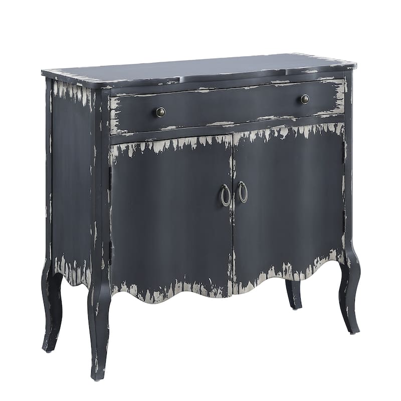 Console Table in Antique Finish - Grey - Wood