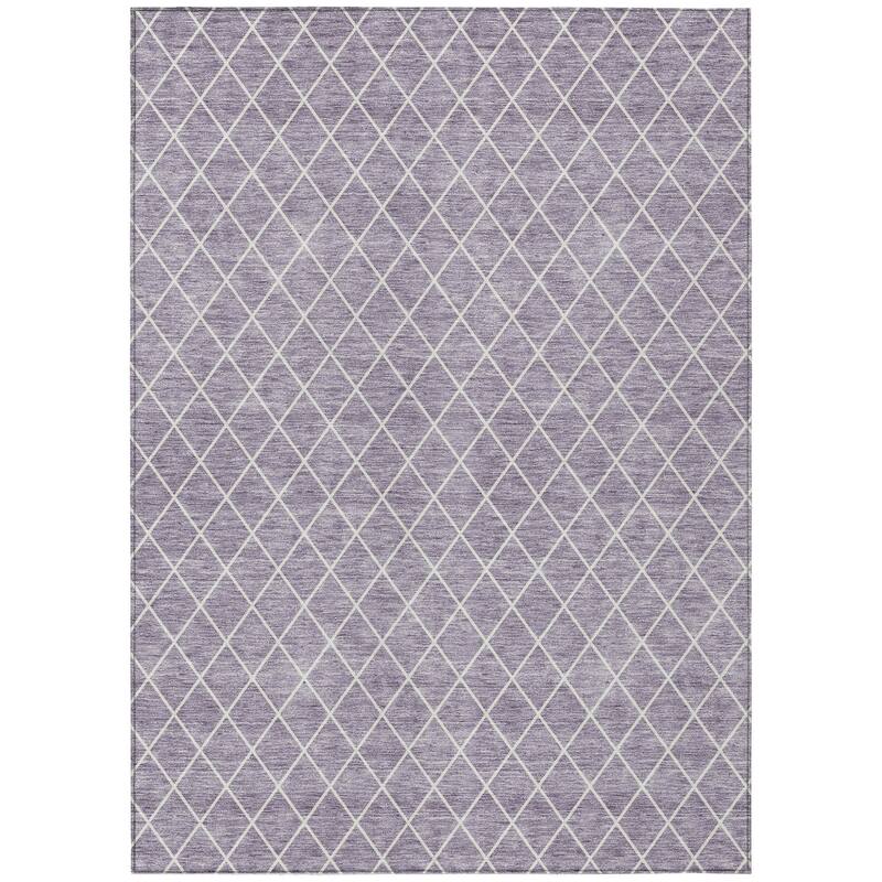 HomeRoots Geometric Transitional Rectangle Outdoor Rug