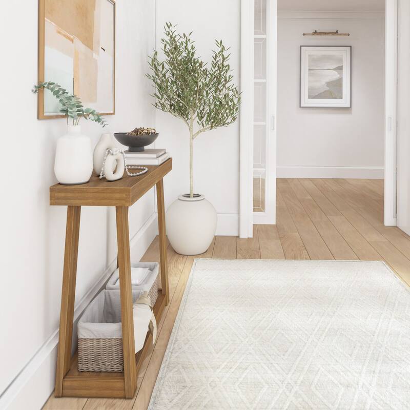 Plank and Beam Classic Console Table with Shelf - 36"