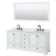 Option White / White Carrara Marble Top / Matte Black